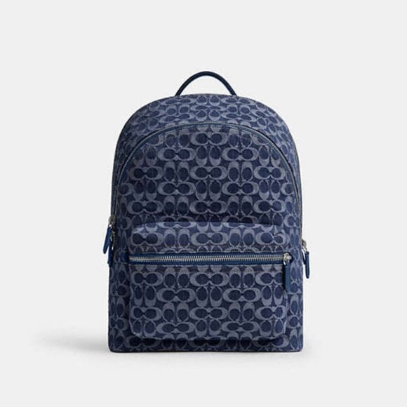 Charter Backpack In Signature Denim - Picture 3 of 16